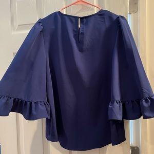Cathrine by Catherine Malandrino navy blouse